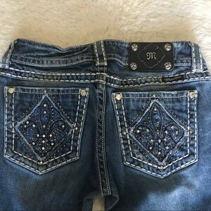 Miss Me Distressed Boot Cut Jeans size 28